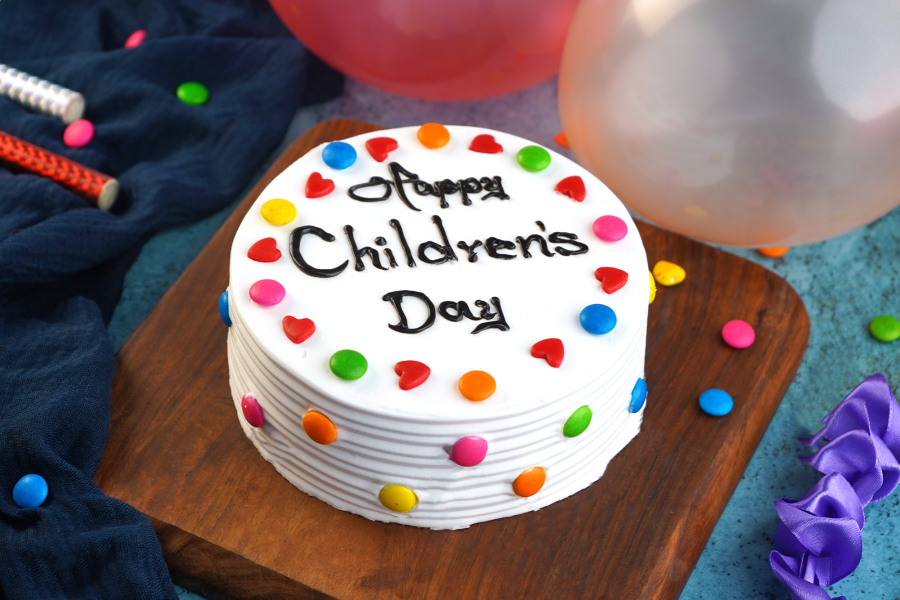 Order Cheerful Childrens Day Cake Online Price Rs1049  FlowerAura