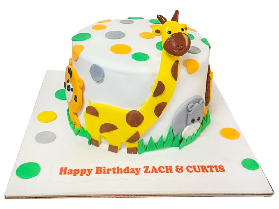 Animal Theme Cake | Buy Custom Cake Online | Free Delivery