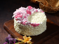 White Forest Rose Cake