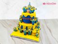 Minion 2 Tier Cake