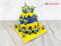 Minion 2 Tier Cake