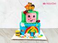 Cocomelon 2-Tier Rainbow Cake