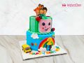 Cocomelon 2-Tier Rainbow Cake