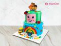 Cocomelon 2-Tier Rainbow Cake