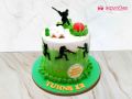 Cricket Theme Cake