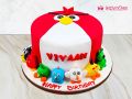 Angry Birds Theme Cake