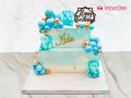 Blue Elephant Theme Cake