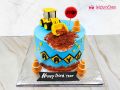 Construction Theme Birthday Cake