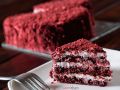 Valentine Naked Red Velvet Heart  Cake