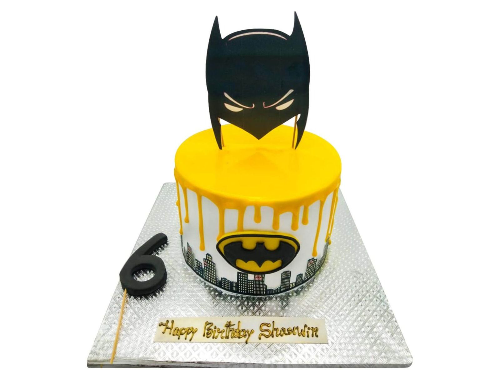 Batman Theme Cake | Buy Kids Birthday Cake | Superhero Cake