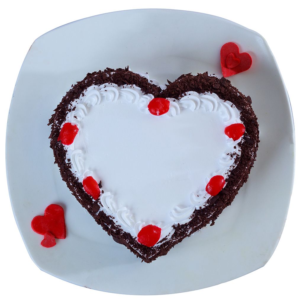 Blackforest Heart Cake Half kg. Buy Blackforest Heart Cake online ...
