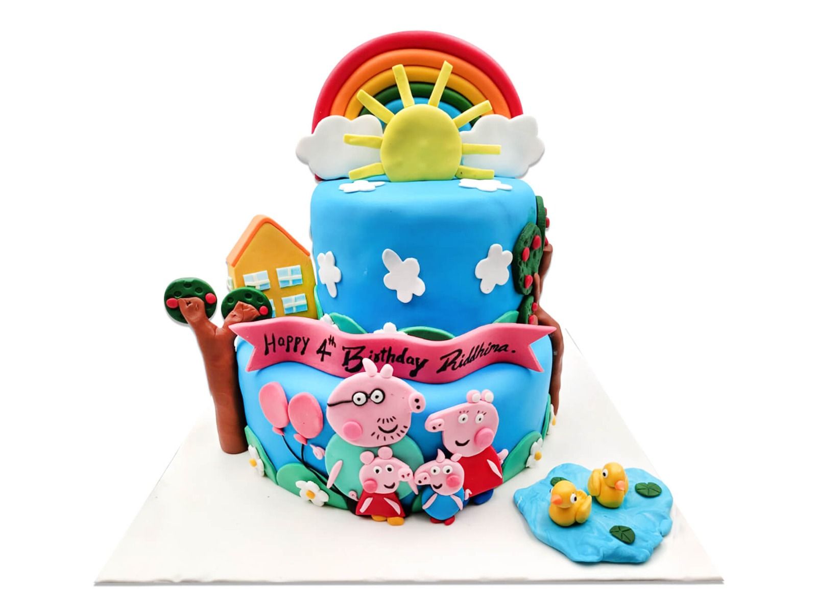 Pink Peppa Pig Cake - Honey Bee's Cakes-sonthuy.vn