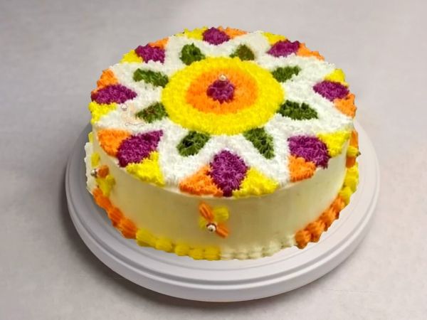 Onam Floral Cake