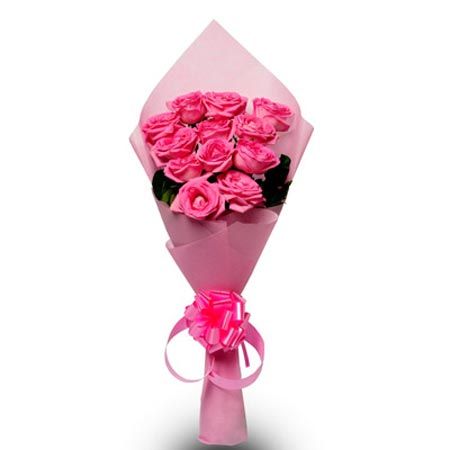 12 Pink Roses Paper Pack