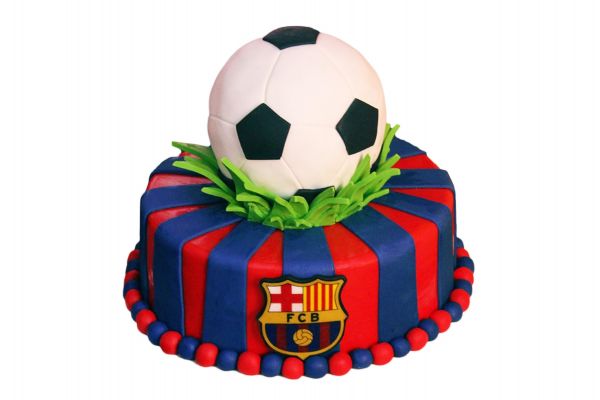 Football FC Barcelona Cake