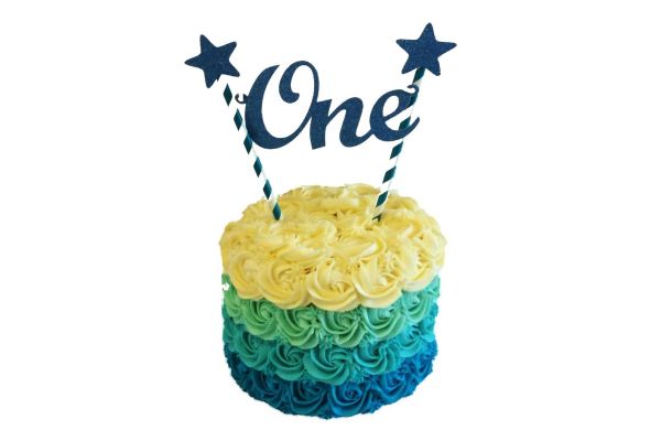 Decorated Birthday Cake - Customizable