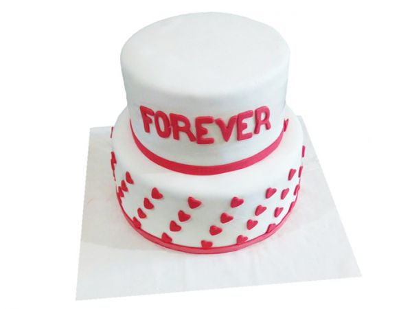 Wedding Cake Red & White
