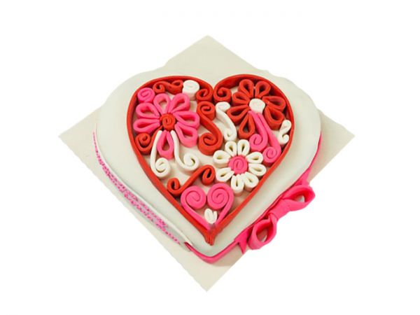 Heart Shaped Ring Cake