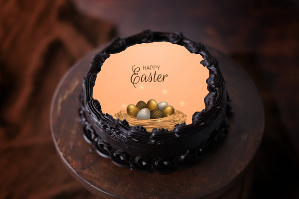 Happy Easter Photo Cake