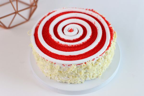Red Velvet Swirl Cake