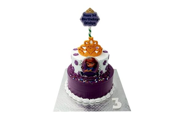 Princess Crown 2 Tier Cake