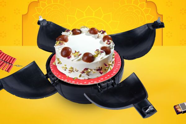 Nutty Gulab Jamun Bomb Cake