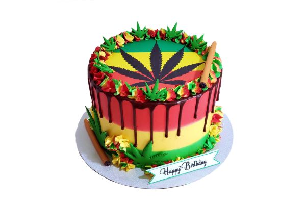 Marijuana Custom Cake