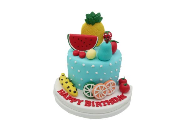 Fruit Cart Custom Cake