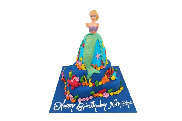 Barbie Mermaid Custom Cake