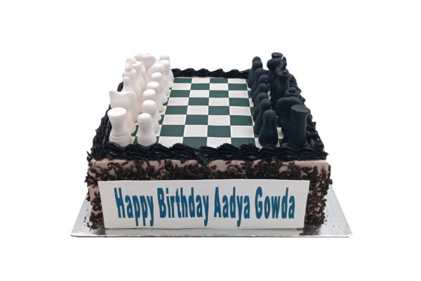 Chess Board Theme Custom Cake