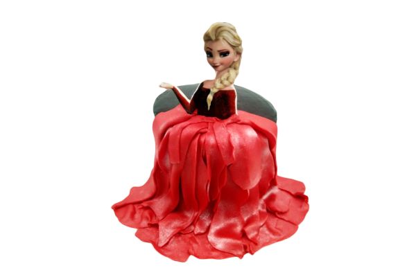 Elsa Red Dress Cake