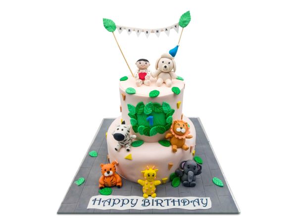 Animals Theme Custom Cake