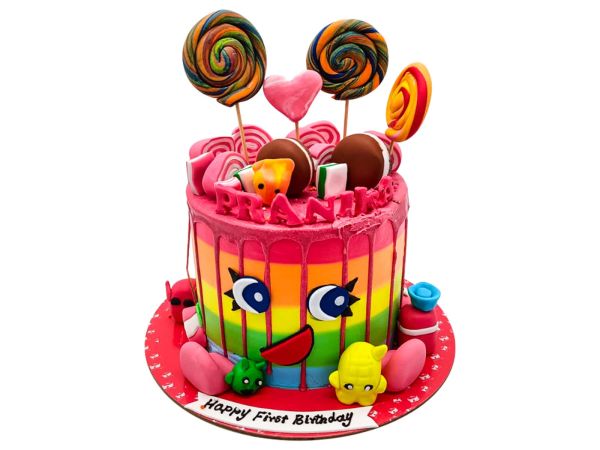 Colourful Candy Theme Custom Cake