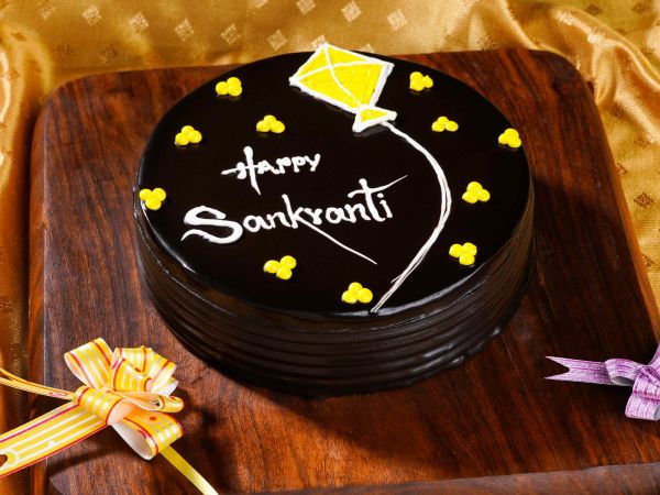 Sankranti Chocolate Truffle Cake