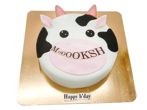 Cow Theme Custom Cake