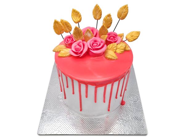 Rose Drip Cake