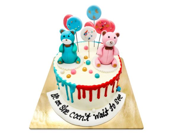 Teddy Theme Baby Shower Cake