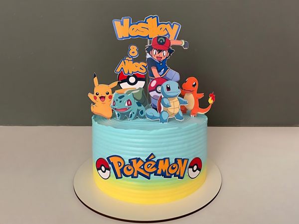 Pokemon Cream Cake