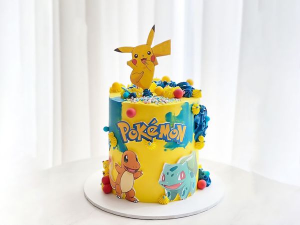 Pokemon Theme Birthday Cake