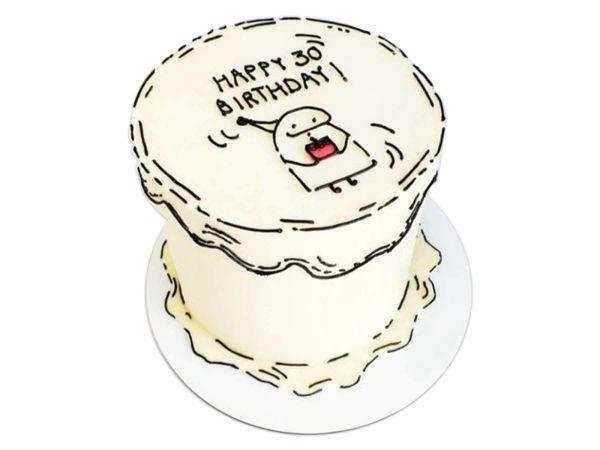 Birthday Comic Cake