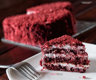 Valentine Naked Red Velvet Heart  Cake
