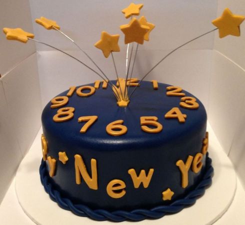 New Year Countdown Cake