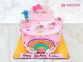 Happy Birthday Rainbow Cake - Customizable