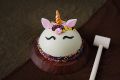 Half Round Pinata Cake - Unicorn Decorated