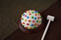 Half Round Pinata Cake - Gems Decorated