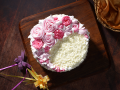 White Forest Rose Cake