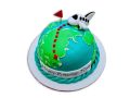 Wanderlust Globe Cake