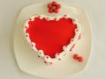 Valentine Red Heart Cake