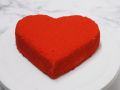 Naked Red Velvet Heart Cake