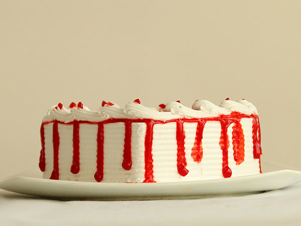 Red Heart Cake